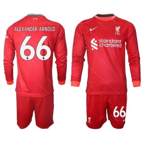 Camisolas de futebol Liverpool Alexander-Arnold 66 Criança Equipamento Principal 2021/22 Manga Comprida